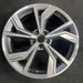 20" Q4 E-TRON 22 20x8, 10 spoke, bent spoke Original OEM Wheel Rim - Angle View