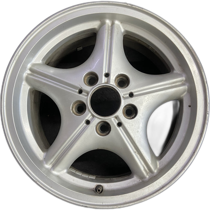16" BMW Z3 01-02 16x7, alloy, 5 spoke, webbed spoke, natural Original OEM Wheel - Front View