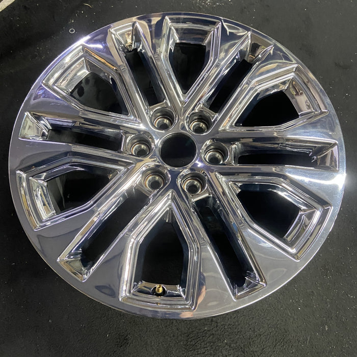 20" FORD F150 PICKUP 24-25 20x8.5, , split spoke, , chrome Original OEM Wheel - Side Profile