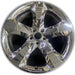 20" CHALLENGER 11-12 20x8, , chrome clad, lug nut centered between spokes - Front View