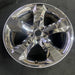 20" CHALLENGER 11-12 20x8, , chrome clad, lug nut centered between spokes - Side Profile