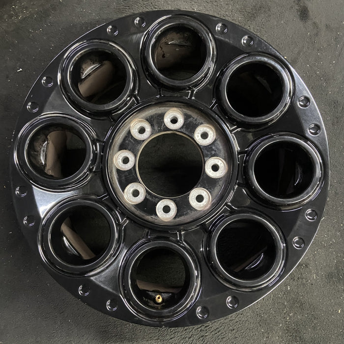 20" FORD F250SD PICKUP 23-25 20x8, , solid spoke, black, circle spoke Original - Angle View