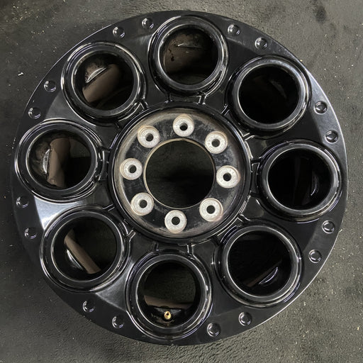 20" FORD F250SD PICKUP 23-25 20x8, , solid spoke, black, circle spoke Original - Angle View