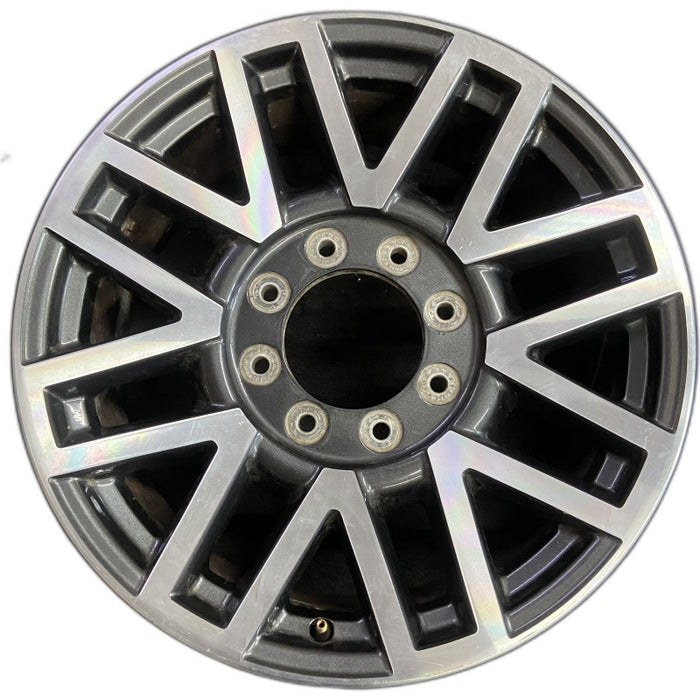 20" FORD F250SD PICKUP 17 20x8 aluminum TPMS 16 spoke 8 split spoke machined - Front View
