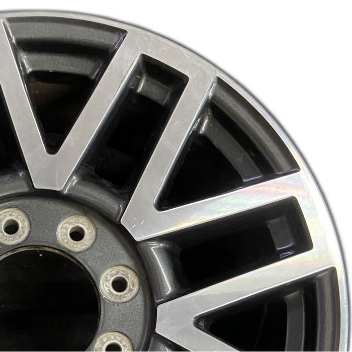 20" FORD F250SD PICKUP 17 20x8 aluminum TPMS 16 spoke 8 split spoke machined - Side Profile