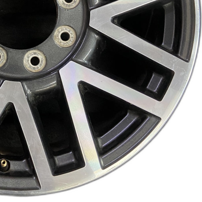 20" FORD F250SD PICKUP 17 20x8 aluminum TPMS 16 spoke 8 split spoke machined - Close-Up Detail