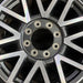 20" FORD F250SD PICKUP 17 20x8 aluminum TPMS 16 spoke 8 split spoke machined - Angle View