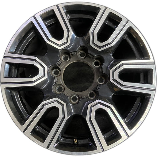 20" SIERRA 2500 PICKUP 20 20x8.5 12 spoke machined face accents black opt PYU - Front View