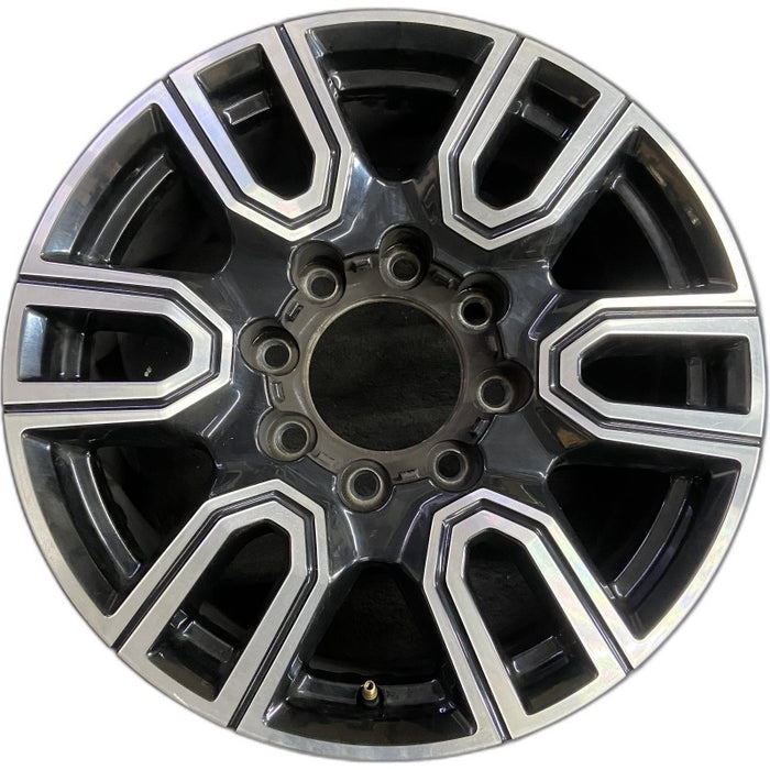 20" SIERRA 2500 PICKUP 20 20x8.5 12 spoke machined face accents black opt PYU - Front View