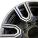 20" SIERRA 2500 PICKUP 20 20x8.5 12 spoke machined face accents black opt PYU - Angle View