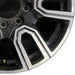 20" SIERRA 2500 PICKUP 20 20x8.5 12 spoke machined face accents black opt PYU - Close-Up Detail