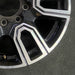20" SIERRA 2500 PICKUP 20 20x8.5 12 spoke machined face accents black opt PYU - Back View