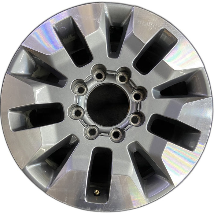 20" SILVERADO 2500 PICKUP 21-23 20x8.5 10 spoke machined gray opt Q86 dark gray - Front View