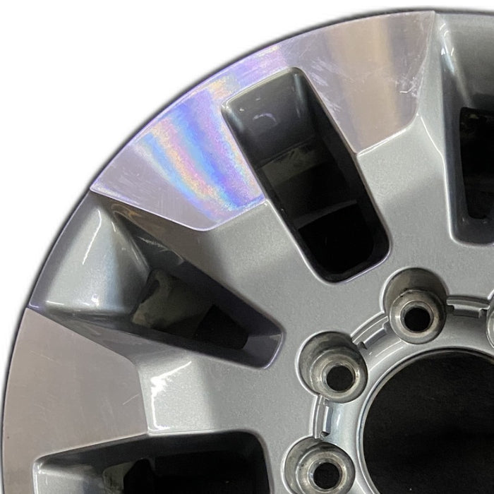 20" SILVERADO 2500 PICKUP 21-23 20x8.5 10 spoke machined gray opt Q86 dark gray - Angle View