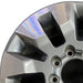 20" SILVERADO 2500 PICKUP 21-23 20x8.5 10 spoke machined gray opt Q86 dark gray - Angle View