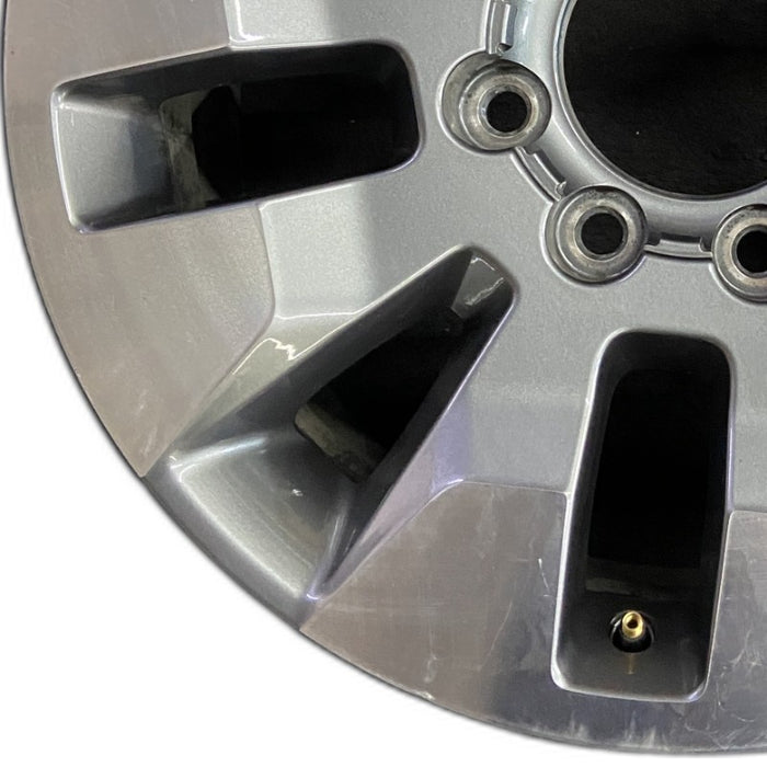 20" SILVERADO 2500 PICKUP 21-23 20x8.5 10 spoke machined gray opt Q86 dark gray - Back View