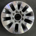 20" SILVERADO 2500 PICKUP 21-23 20x8.5 10 spoke machined gray opt Q86 dark gray - Front View