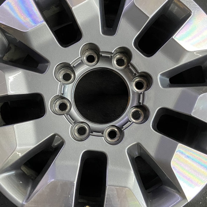 20" SILVERADO 2500 PICKUP 21-23 20x8.5 10 spoke machined gray opt Q86 dark gray - Angle View