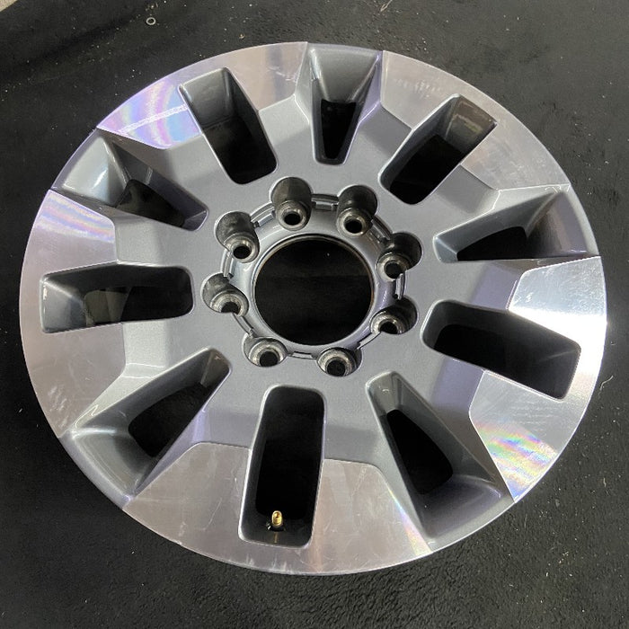 20" SILVERADO 2500 PICKUP 21-23 20x8.5 10 spoke machined gray opt Q86 dark gray - View 7