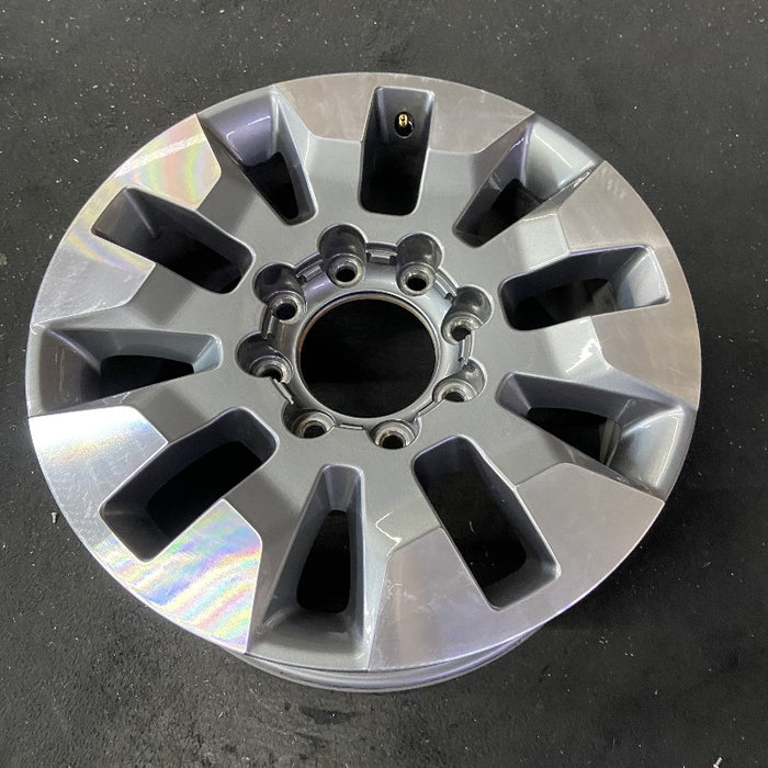 20" SILVERADO 2500 PICKUP 21-23 20x8.5 10 spoke machined gray opt Q86 dark gray - View 8