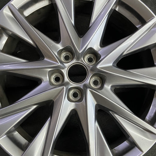 19" MAZDA CX-5 19-21 aluminum 19x7 gunmetal Original OEM Wheel Rim - Angle View