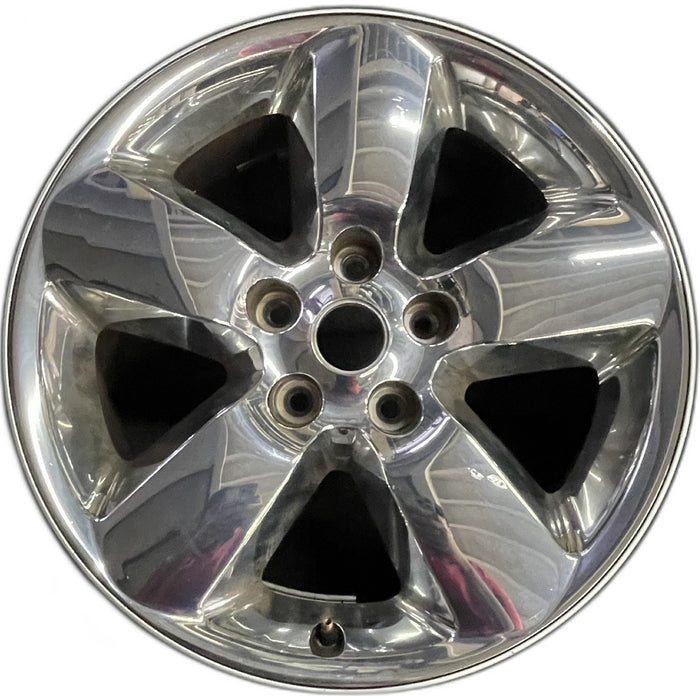 20" DODGE 1500 PICKUP 13 , 20x8, chrome clad Original OEM Wheel Rim - Front View