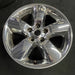20" DODGE 1500 PICKUP 13 , 20x8, chrome clad Original OEM Wheel Rim - Side Profile