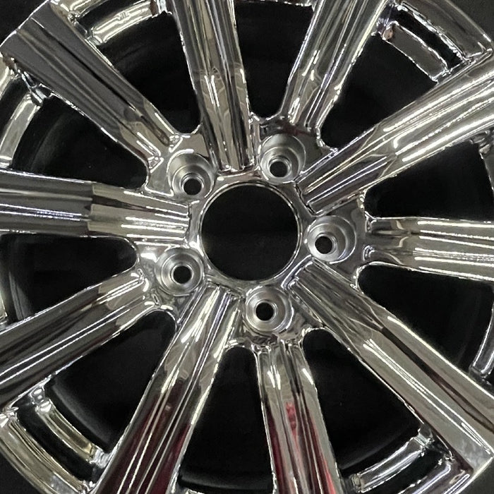 21" LEXUS LX570 19 alloy 21x8.5 10 spoke black Original OEM Wheel Rim - Angle View
