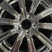 21" LEXUS LX570 19 alloy 21x8.5 10 spoke black Original OEM Wheel Rim - Angle View