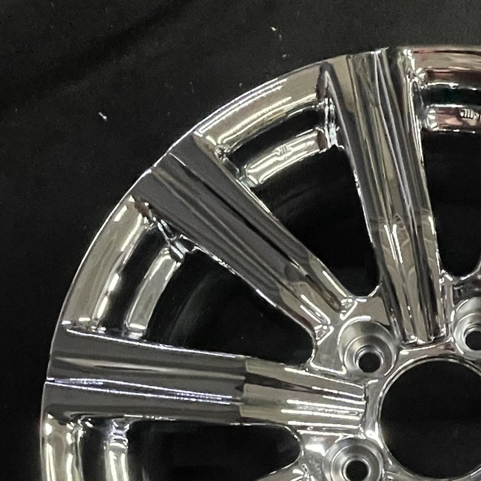 21" LEXUS LX570 19 alloy 21x8.5 10 spoke black Original OEM Wheel Rim - Side Profile