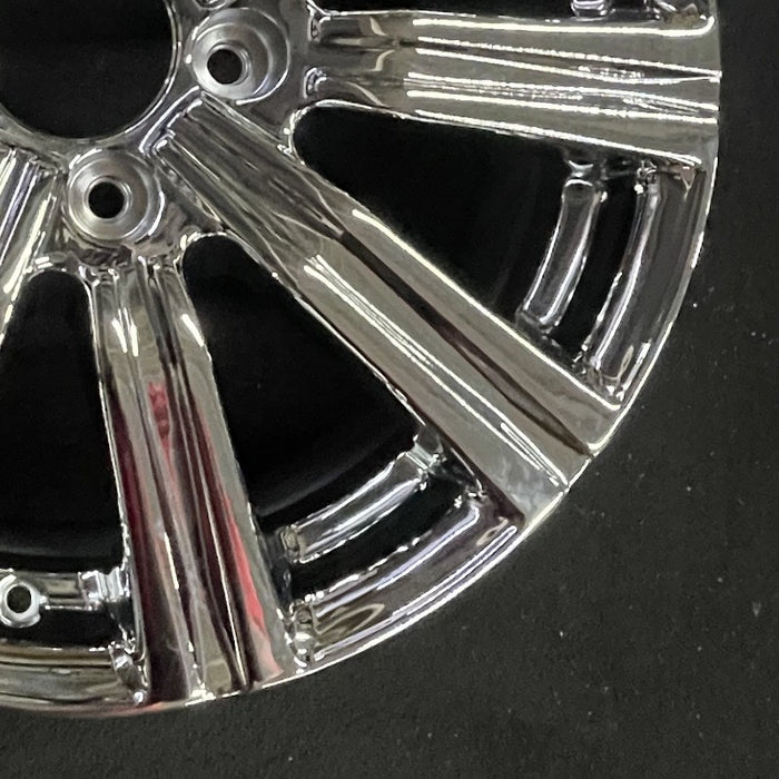 21" LEXUS LX570 19 alloy 21x8.5 10 spoke black Original OEM Wheel Rim - Back View