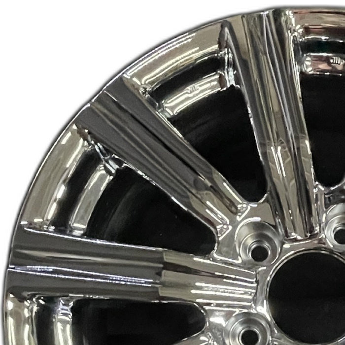 21" LEXUS LX570 19 alloy 21x8.5 10 spoke black Original OEM Wheel Rim - Angle View