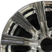 21" LEXUS LX570 19 alloy 21x8.5 10 spoke black Original OEM Wheel Rim - Angle View