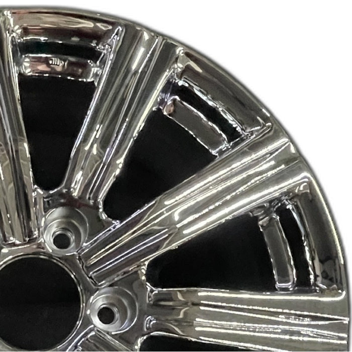 21" LEXUS LX570 19 alloy 21x8.5 10 spoke black Original OEM Wheel Rim - Side Profile