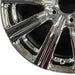 21" LEXUS LX570 19 alloy 21x8.5 10 spoke black Original OEM Wheel Rim - Back View