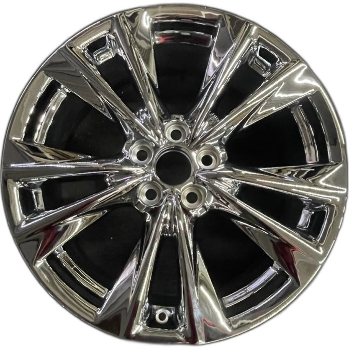 19" LEXUS ES250 21 19x8 alloy 5 split spoke silver smoked Original OEM Wheel Rim - Front View