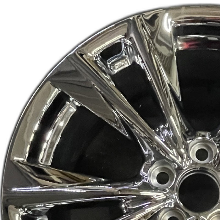 19" LEXUS ES250 21 19x8 alloy 5 split spoke silver smoked Original OEM Wheel Rim - Angle View