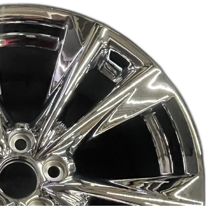 19" LEXUS ES250 21 19x8 alloy 5 split spoke silver smoked Original OEM Wheel Rim - Side Profile