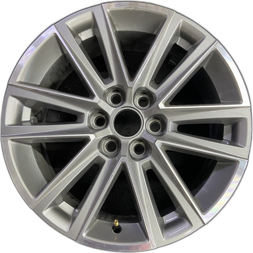 18" TRAVERSE 22-23 18x7.5, silver, 12 spoke Original OEM Wheel Rim - Front View