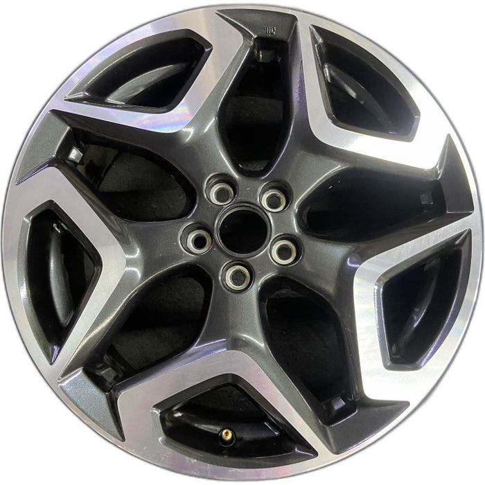 18" XV CROSSTREK 18 18x7 alloy w/machined face Limited dark gray Original OEM - Front View