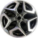 18" XV CROSSTREK 18 18x7 alloy w/machined face Limited dark gray Original OEM - Front View
