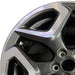 18" XV CROSSTREK 18 18x7 alloy w/machined face Limited dark gray Original OEM - Angle View