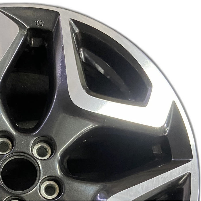 18" XV CROSSTREK 18 18x7 alloy w/machined face Limited dark gray Original OEM - Side Profile