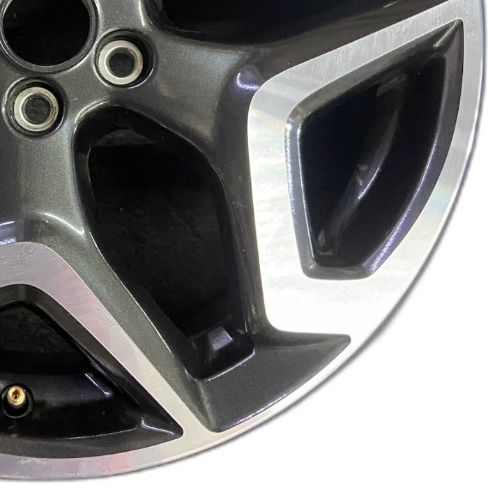 18" XV CROSSTREK 18 18x7 alloy w/machined face Limited dark gray Original OEM - Close-Up Detail