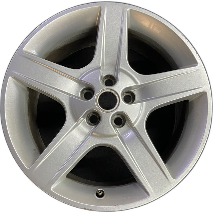 20" DEFENDER 20-24 20x8.5 5 spoke grooved spoke silver Original OEM Wheel Rim - Front View