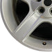 20" DEFENDER 20-24 20x8.5 5 spoke grooved spoke silver Original OEM Wheel Rim - Back View