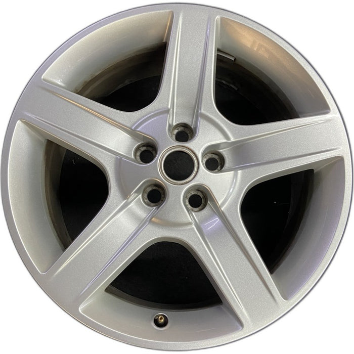 20" DEFENDER 20-24 20x8.5 5 spoke grooved spoke silver Original OEM Wheel Rim - Front View