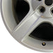 20" DEFENDER 20-24 20x8.5 5 spoke grooved spoke silver Original OEM Wheel Rim - Back View