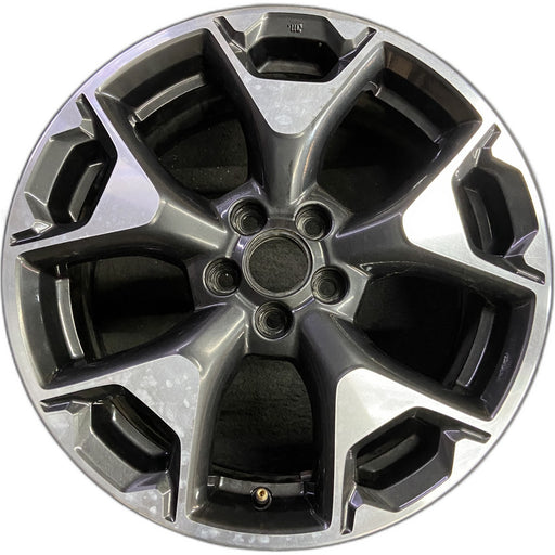 17" XV CROSSTREK 18-20 17x7 , w/machined face Original OEM Wheel Rim - Front View
