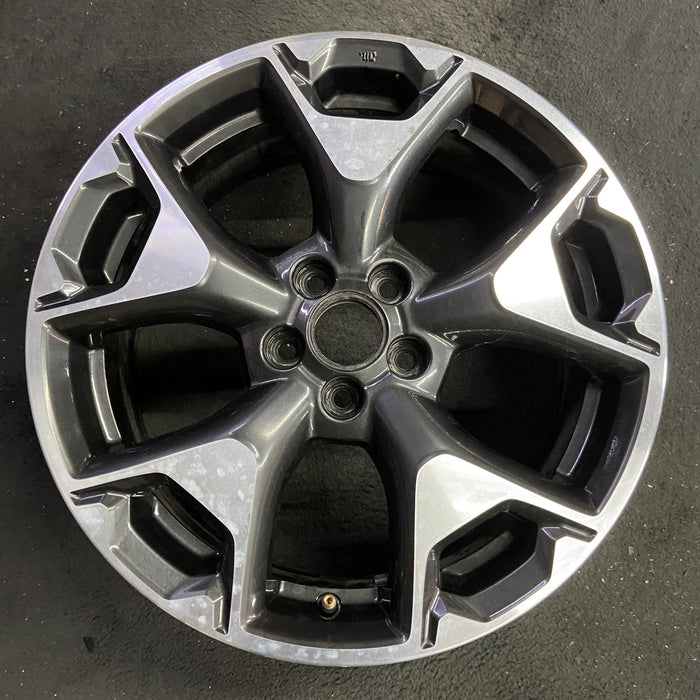 17" XV CROSSTREK 18-20 17x7 , w/machined face Original OEM Wheel Rim - Angle View